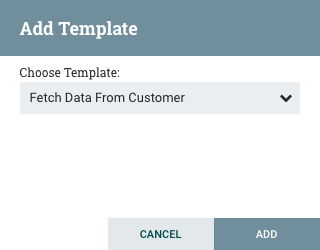 Instantiate Template Dialog