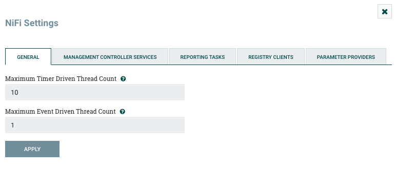 Controller Settings General Tab