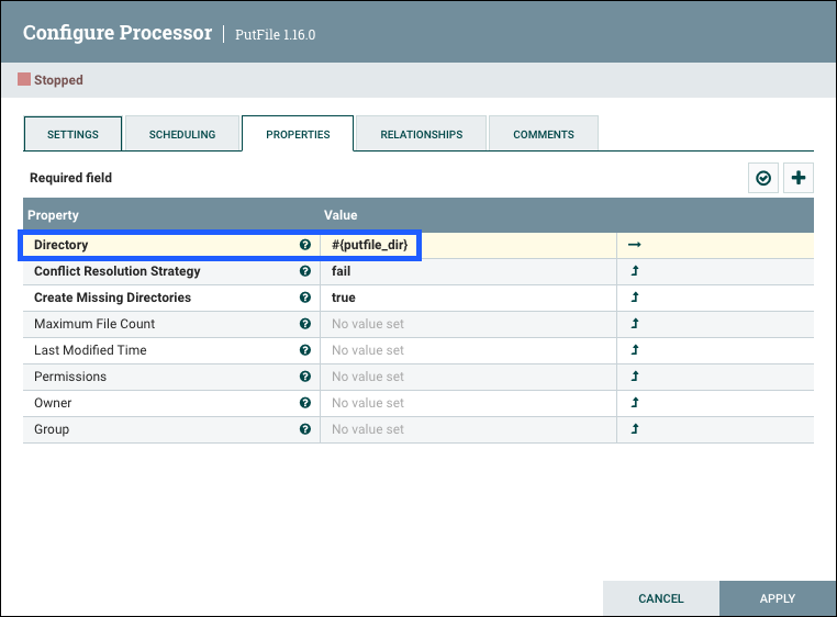 Processor Property Using Variable