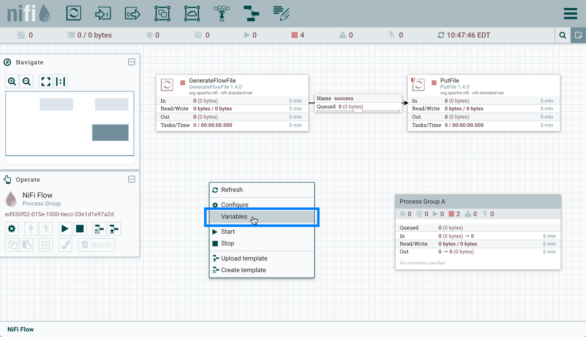 Variables in Context Menu for RPG